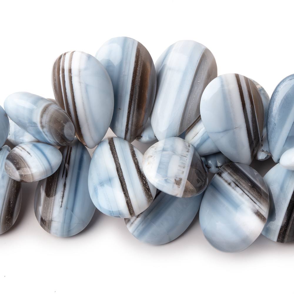12x8-24x15mm Banded Owyhee Opal Plain Pear Beads 7 inch 44 pieces AA (ONLINE ORDER ONLY)