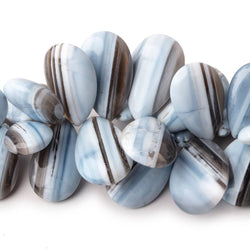 12x8-24x15mm Banded Owyhee Opal Plain Pear Beads 7 inch 44 pieces AA (ONLINE ORDER ONLY)