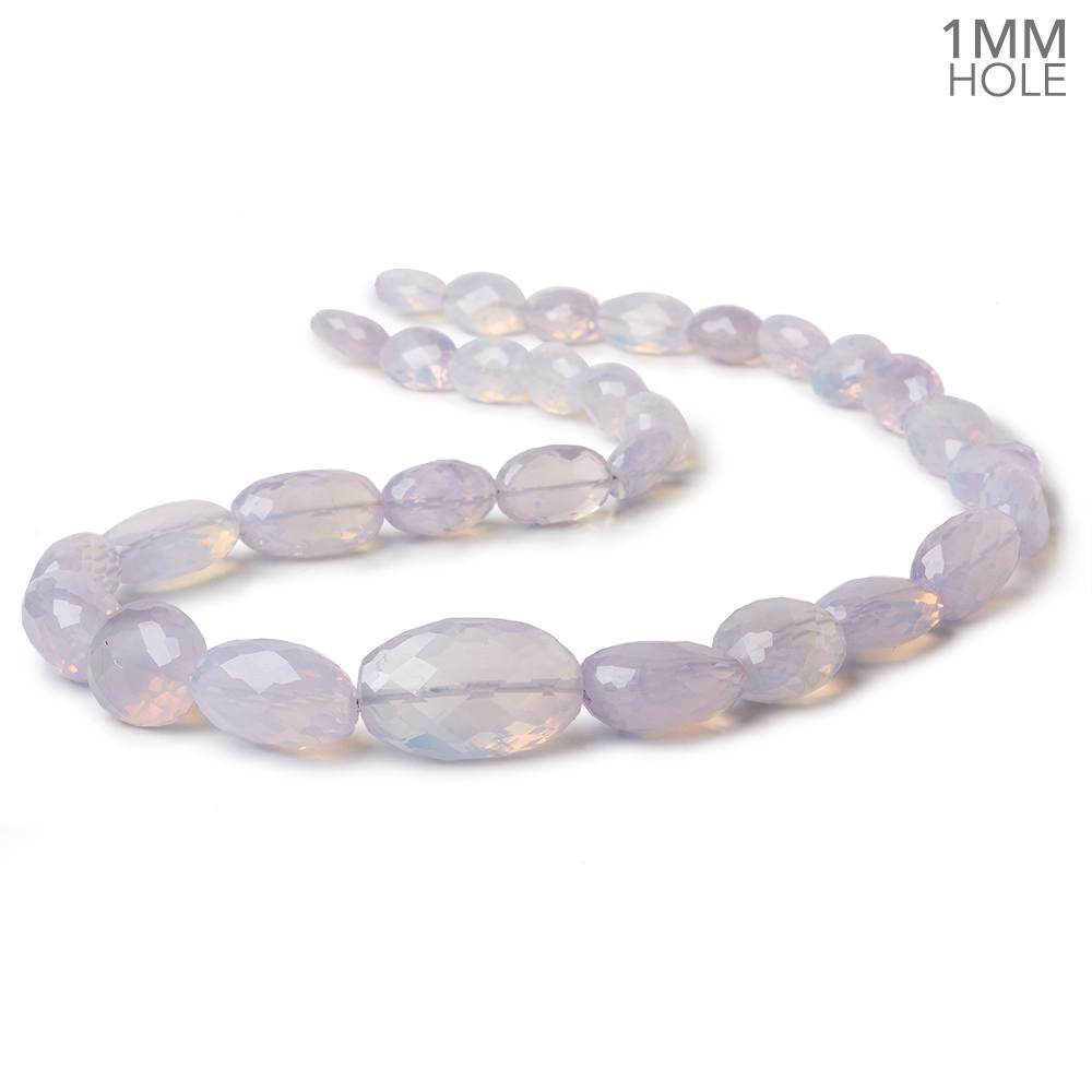 9x7-20x12mm Lavender Opal straight drilled faceted nuggets 20 inch 39 beads AA large hole (ONLINE ORDER ONLY)