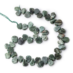 12x9-14x11mm Seraphinite Top Drill Freeshape Beads 16 inch 48 pieces (ONLINE ORDER ONLY)