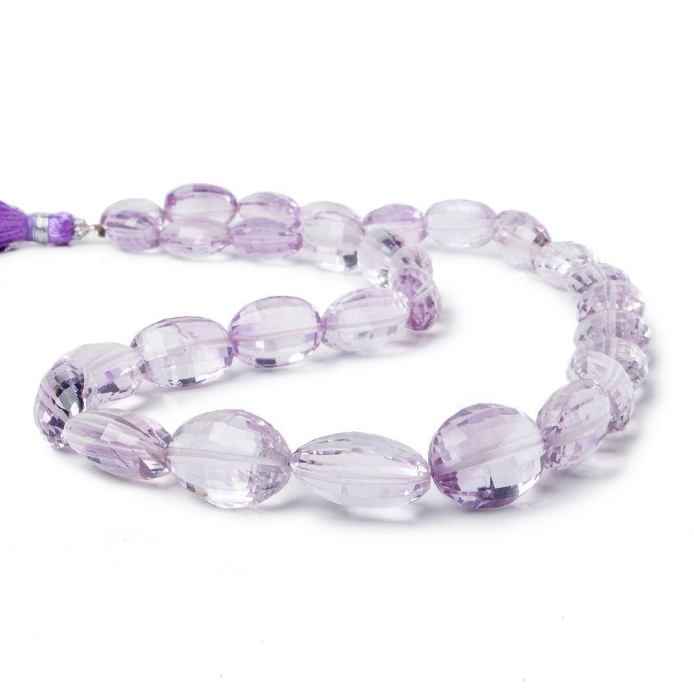 12x9-15x11mm Pink Amethyst Faceted Oval Beads 16 inch 30 beads AA Grade (ONLINE ORDER ONLY)