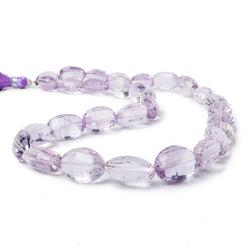 12x9-15x11mm Pink Amethyst Faceted Oval Beads 16 inch 30 beads AA Grade (ONLINE ORDER ONLY)