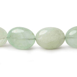 12x9-21x16mm Green Beryl plain nugget beads 18 inch 29 pieces A (ONLINE ORDER ONLY)