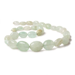 12x9-21x16mm Green Beryl plain nugget beads 18 inch 29 pieces A (ONLINE ORDER ONLY)