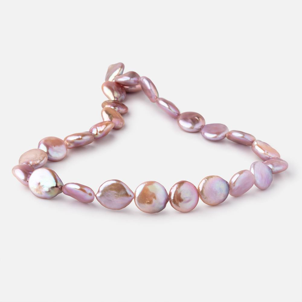 13-14mm Antique Rose Coin Freshwater Pearls 15.5 inch 26 pieces (ONLINE ORDER ONLY)