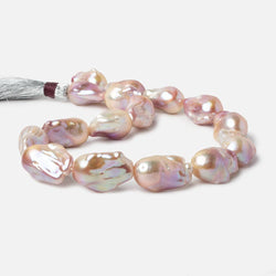 13-15mm Tonal Blush Pink Ultra Baroque Freshwater Pearls 16.5 inch 16 pieces AA 0.8mm drill hole (ONLINE ORDER ONLY)