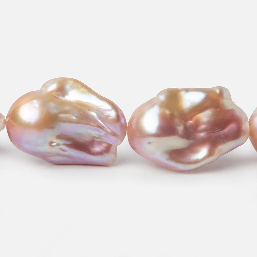 13-15mm Tonal Blush Pink Ultra Baroque Freshwater Pearls 16.5 inch 16 pieces AA 0.8mm drill hole (ONLINE ORDER ONLY)