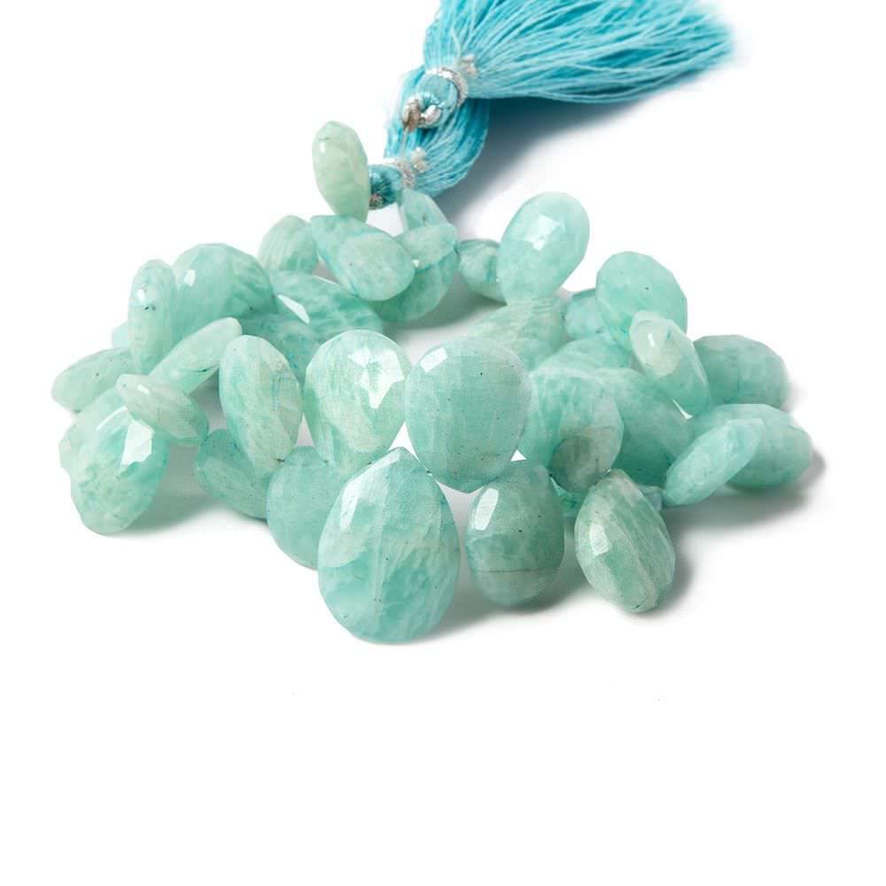 13-20mm Amazonite Faceted Pear Beads 8 inch 36 pieces (ONLINE ORDER ONLY)