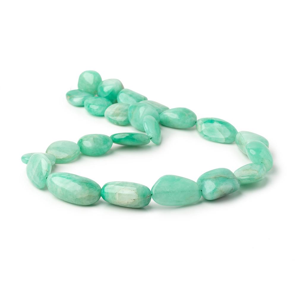 13-26mm Colombian Emerald Plain Nugget Beads 16 inch 23 pieces (ONLINE ORDER ONLY)