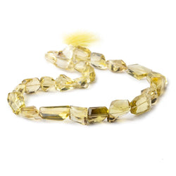 13-30mm Lemon Quartz Faceted Nugget Beads 16 inch 25 pieces (ONLINE ORDER ONLY)