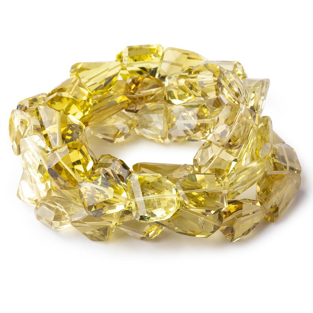 13-30mm Lemon Quartz Faceted Nugget Beads 16 inch 25 pieces (ONLINE ORDER ONLY)