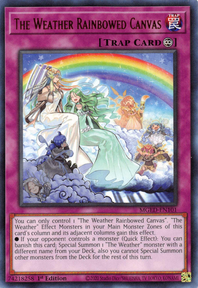 The Weather Rainbowed Canvas [MGED-EN101] Rare (ONLINE ORDER ONLY)