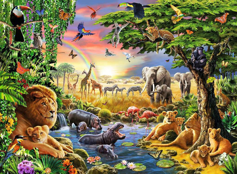 Puzzle: Evening at the Waterhole