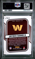 Graded 2024 Panini Donruss Jayden Daniels #TR37 The Rookies Rookie RC Football Card PSA 9 Mint