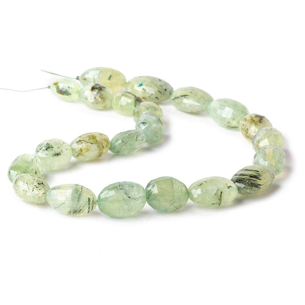 13.5x10-20x14mm Dendritic Prehnite Faceted Oval Beads 15 inch 22 pieces (ONLINE ORDER ONLY)