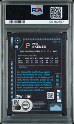 Graded 2024 Topps Bowman Paul Skenes #BAI15 AI Rookie RC Baseball Card PSA Authentic Auto
