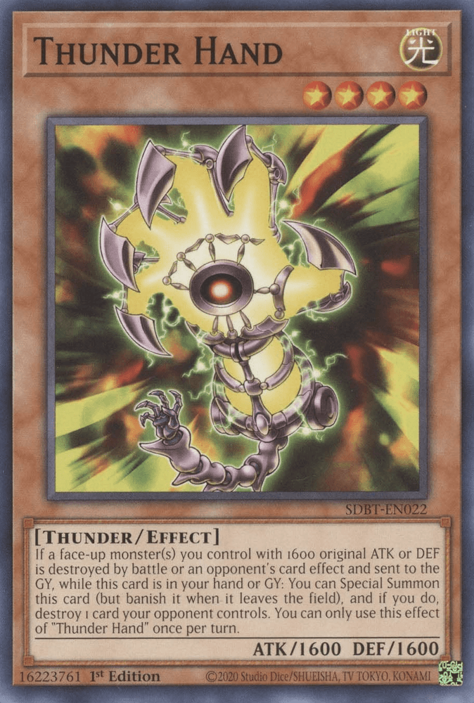 Thunder Hand [SDBT-EN022] Common (ONLINE ORDER ONLY)