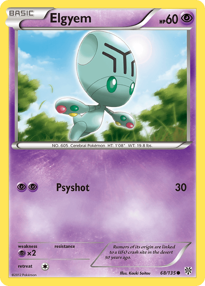 Elgyem (68/135) [Black & White: Plasma Storm] (Online Only)
