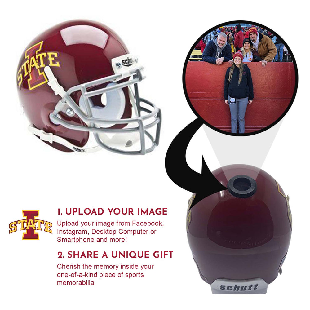 Iowa State Cyclones College Football Collectible Mini Helmet - Picture Inside (Online Order Only) (ONLINE ORDER ONLY)