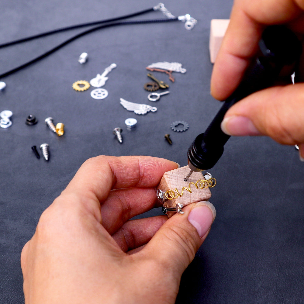 DIY Timberbot Kit – Build 2 Wooden Robots, Make Keychains & Necklaces (ONLINE ORDER ONLY)