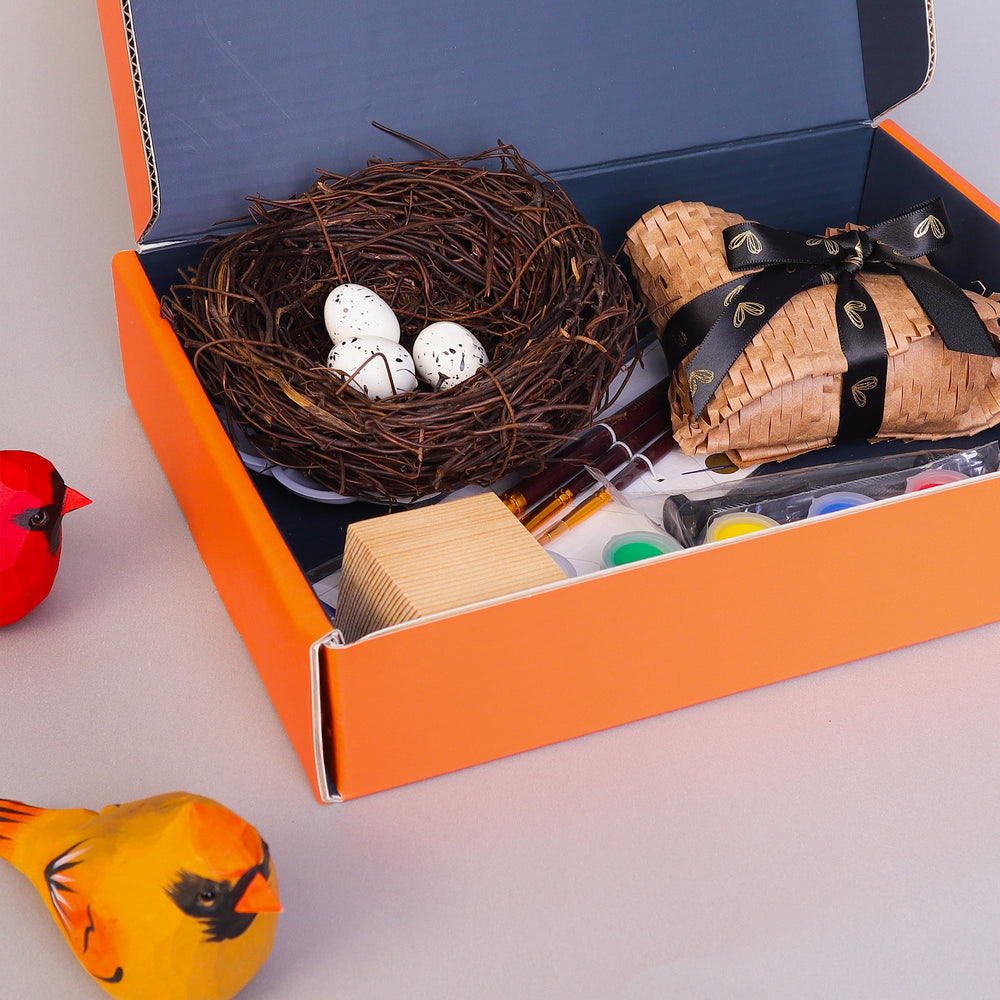 Hand-Carved Cardinal Bird DIY Painting Kit – Nature-Inspired Decor & Gifts (ONLINE ORDER ONLY)