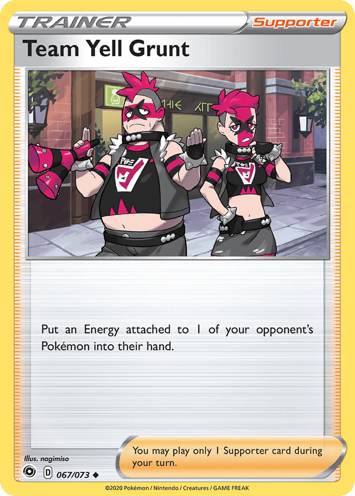Team Yell Grunt (067/073) [Sword & Shield: Champion's Path] (Online Only)