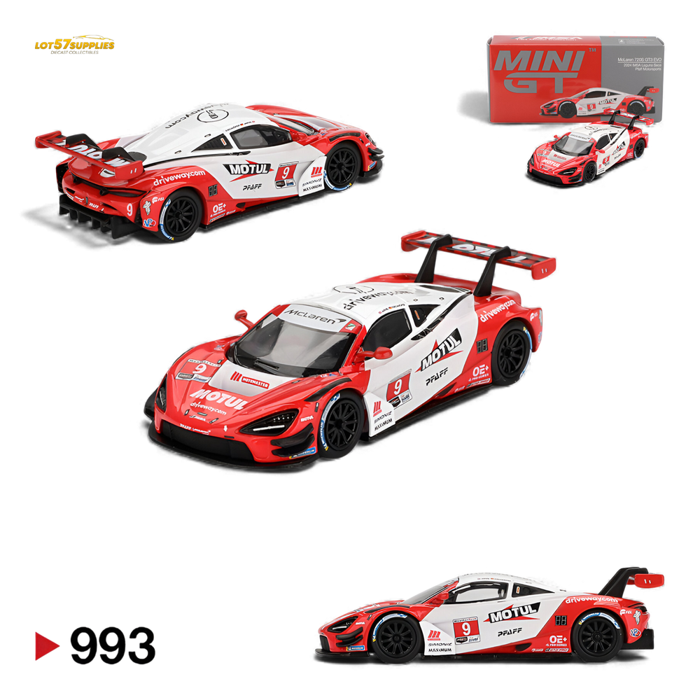 (Pre-Order) Mini GT McLaren 720S GT3 Evo Pfaff Motorsports 2024 IMSA Laguna Seca 1:64 (ONLINE ORDER ONLY)