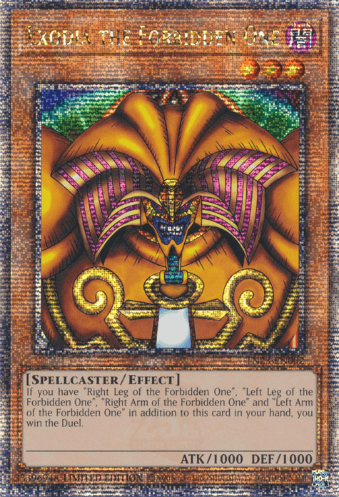 Exodia the Forbidden One [TN23-EN002] Quarter Century Secret Rare (ONLINE ORDER ONLY)