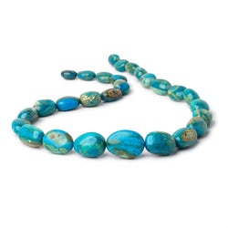 13x10-25x19mm Peruvian Blue Opalina Plain Nuggets 20 inch 28 Beads AA (ONLINE ORDER ONLY)