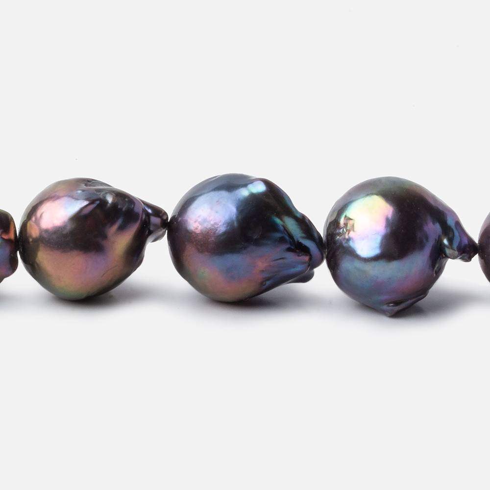 13x12-19x14mm Peacock Ultra Baroque Freshwater Pearls 15.5 inch 27 pcs (ONLINE ORDER ONLY)