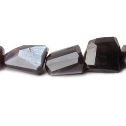 13x12-20x14mm Chocolate Moonstone faceted nugget beads 16 inch 24 pieces AAA (ONLINE ORDER ONLY)