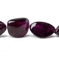 13x12-28x14mm Rhodolite Garnet Plain Nuggets 16 inch 23 pieces (ONLINE ORDER ONLY)