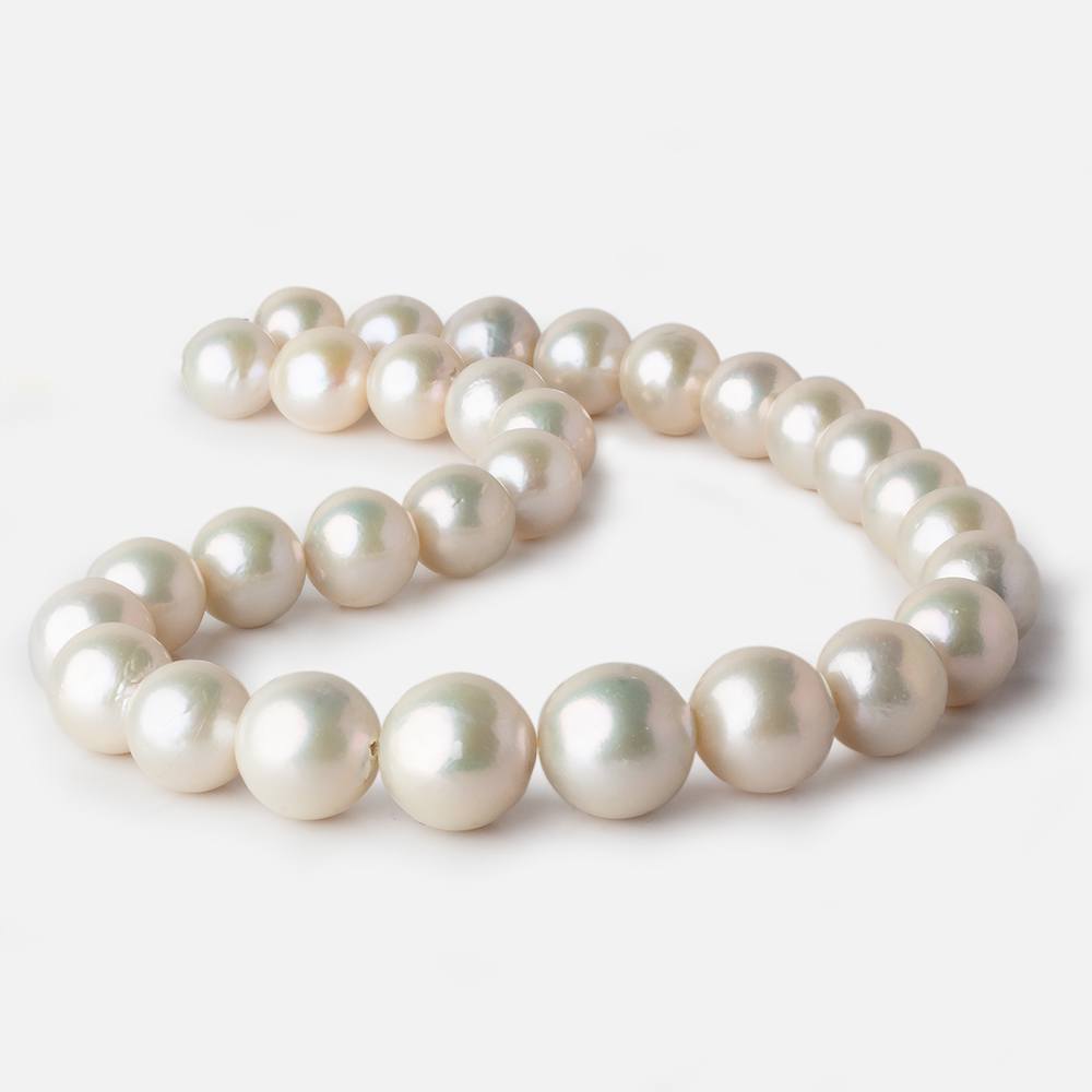 13x13-17x17mm Off White Near Round Freshwater Pearl 17 inch 30 pieces A (ONLINE ORDER ONLY)