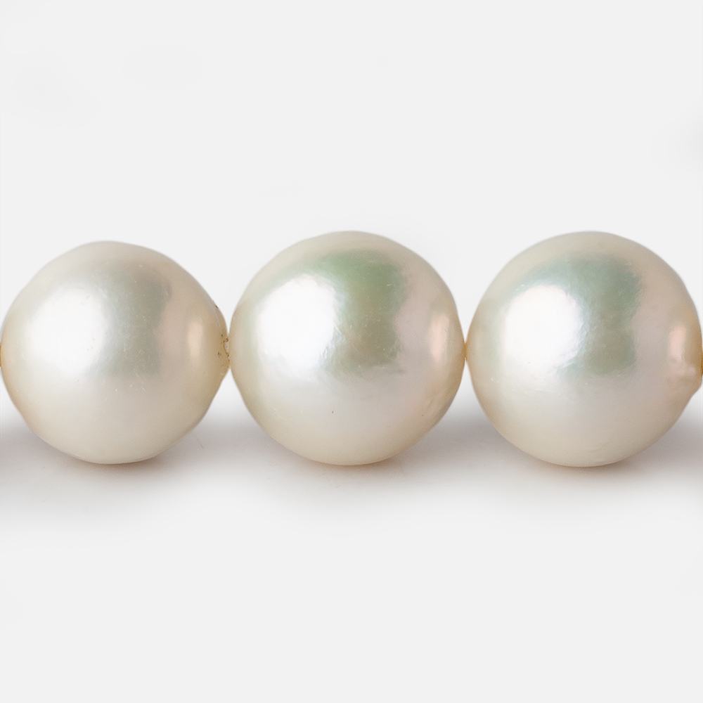 13x13-17x17mm Off White Near Round Freshwater Pearl 17 inch 30 pieces A (ONLINE ORDER ONLY)