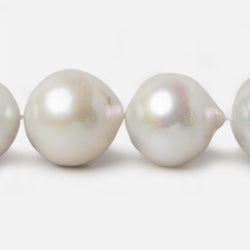 13x13.5-15x15mm Off White Off Round Freshwater Pearls 16.5 inch 29 pieces A (ONLINE ORDER ONLY)