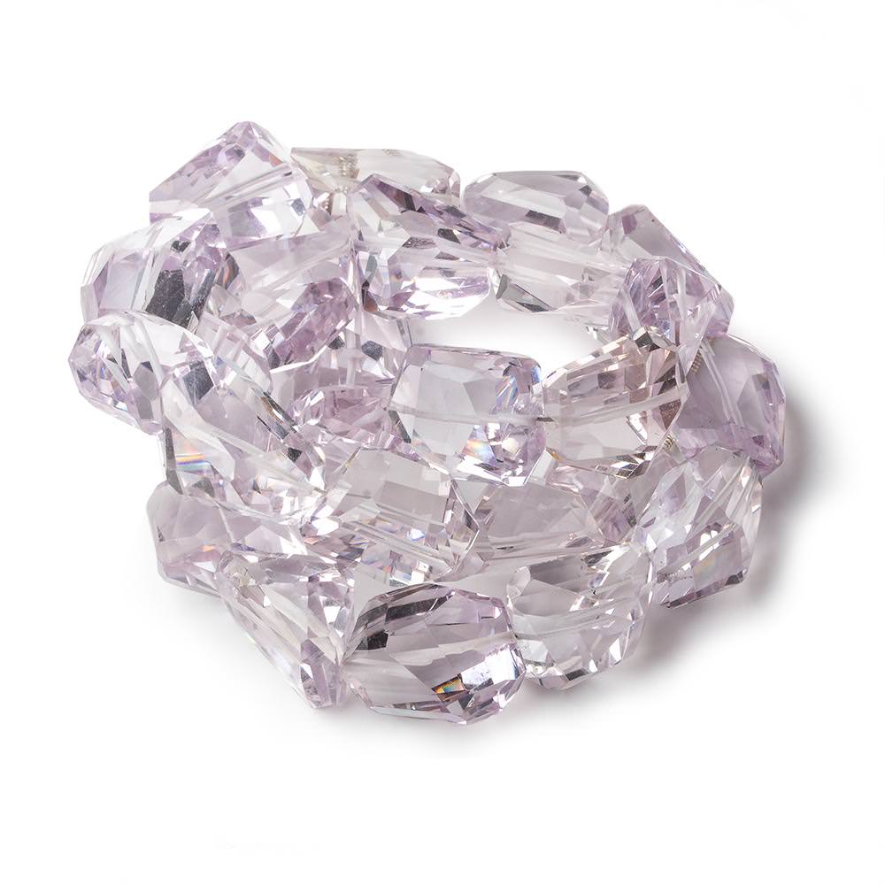 13x14-17x13.5mm Pink Amethyst faceted nugget beads 15 inch 26 beads (ONLINE ORDER ONLY)
