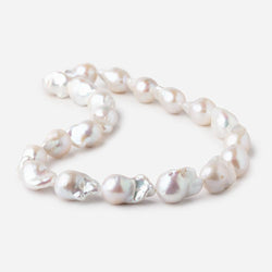 13x18-14x24mm White Ultra Baroque Freshwater Pearls 16.5 inch 20 Pieces AA (ONLINE ORDER ONLY)
