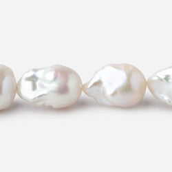 13x18-15x22mm White Ultra Baroque Freshwater Pearls 16 inch 20 pieces AA (ONLINE ORDER ONLY)