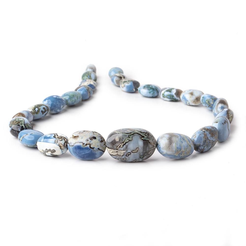 13x9-27.5x18mm Owyhee Blue Opal Plain Nugget Beads 17 inch 24 pieces AAA (ONLINE ORDER ONLY)