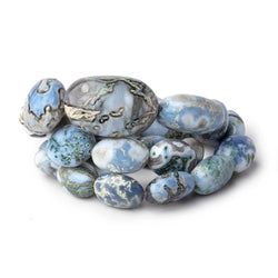 13x9-27.5x18mm Owyhee Blue Opal Plain Nugget Beads 17 inch 24 pieces AAA (ONLINE ORDER ONLY)