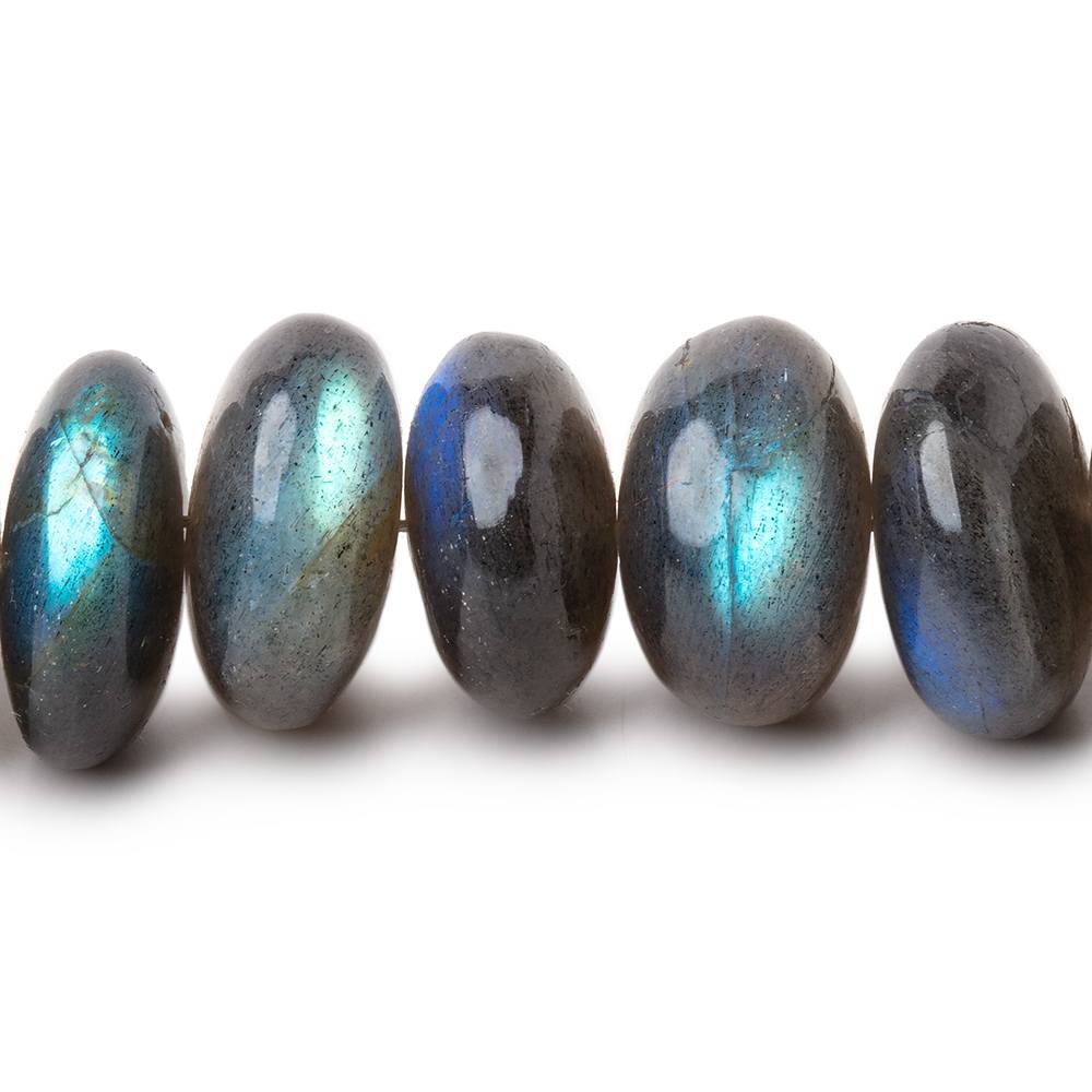 14-15mm Labradorite Plain Rondelle Beads 7.75 inch 28 pieces AA (ONLINE ORDER ONLY)