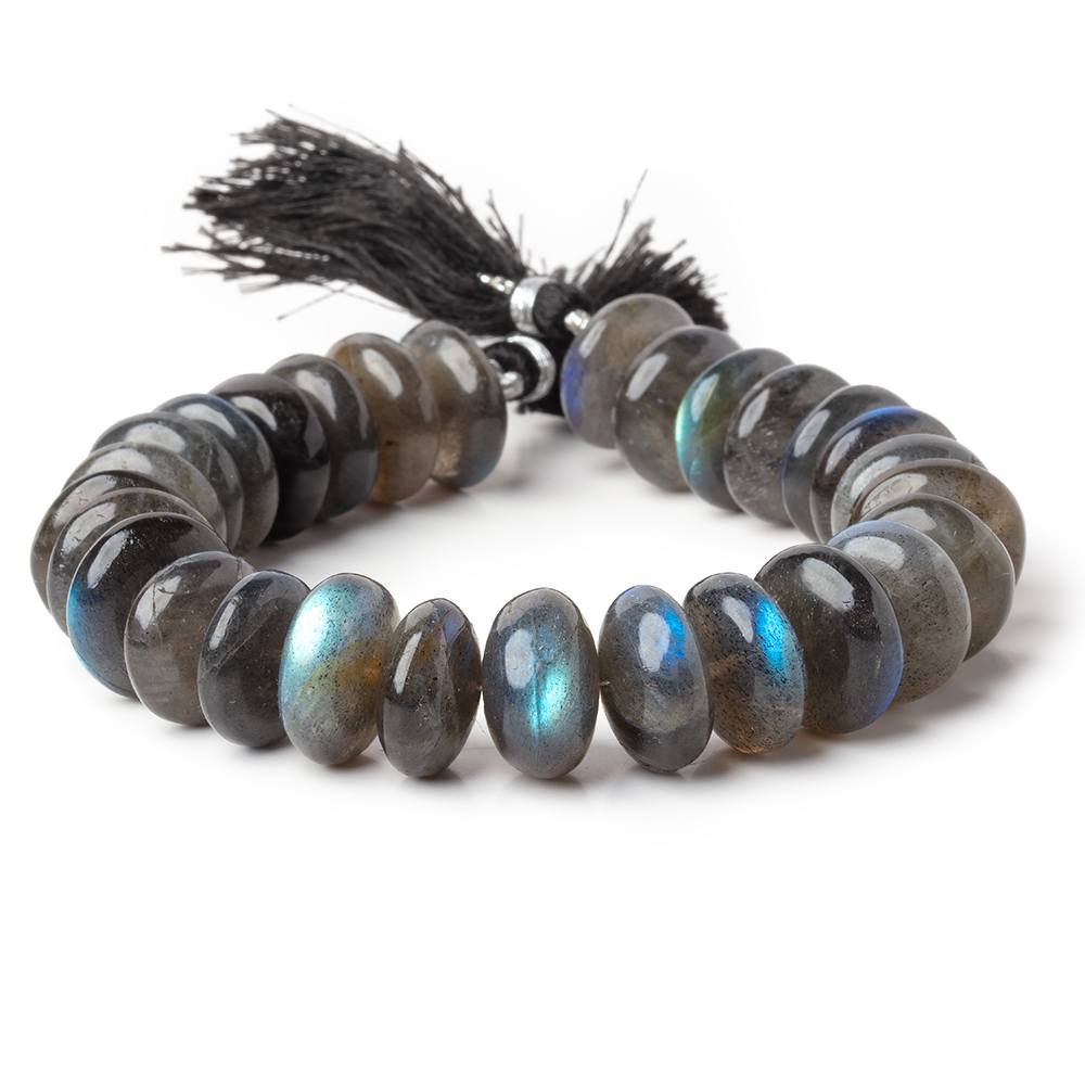 14-15mm Labradorite Plain Rondelle Beads 7.75 inch 28 pieces AA (ONLINE ORDER ONLY)