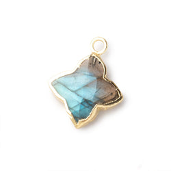 14-16mm Gold Leafed Labradorite 4 Pointed Star Focal Pendant 1 piece (ONLINE ORDER ONLY)