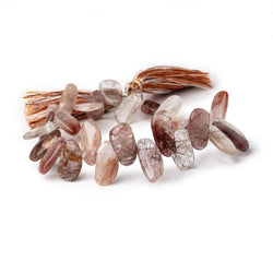 14-19mm Rutilated Quartz Plain Freeform Beads 8 inch 28 pieces (ONLINE ORDER ONLY)