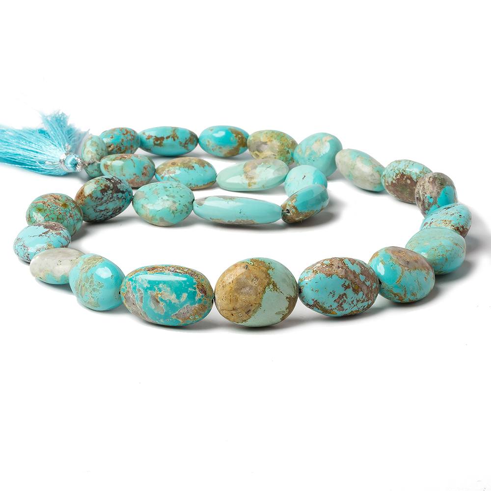 14-20mm Persian Turquoise Plain Nugget Beads 18 inch 27 beads (ONLINE ORDER ONLY)