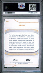 Graded 2025 Topps Chrome Disney Baloo #106 Gold Mini Diamonds #/50 The Jungle Book Trading Card PSA 10 Gem Mint