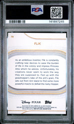 Graded 2025 Topps Chrome Disney Flik #78 Mickey Mouse Black and White Shimmer #/101 A Bug's Life Trading Card PSA 10 Gem Mint