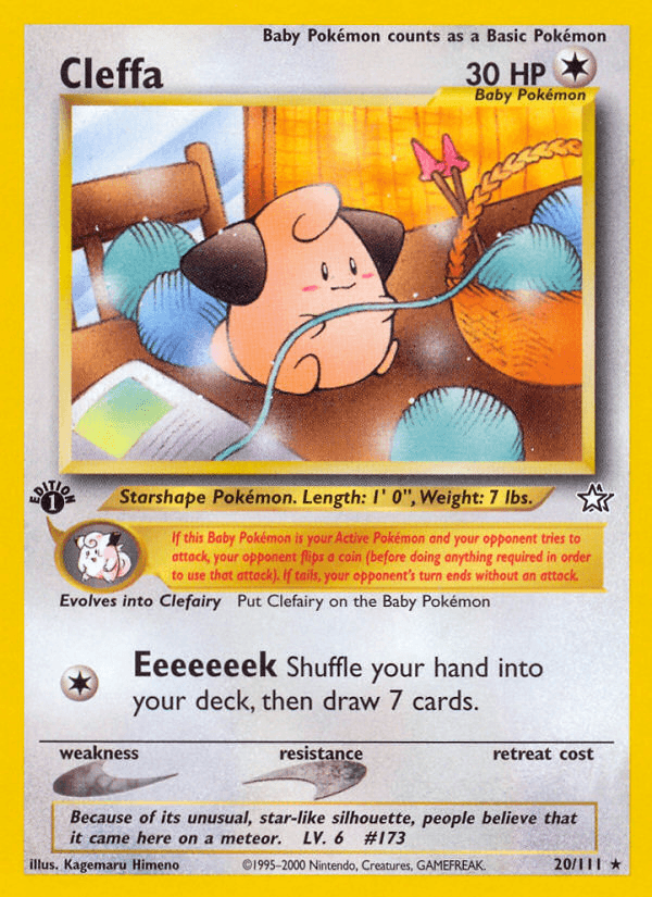 Cleffa (20/111) [Neo Genesis 1st Edition] (Online Only)