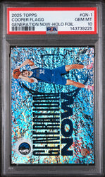 Graded 2025 Topps Cooper Flagg #GN1 Generation Now Holo Foil Rookie RC Basketball Card PSA 10 Gem Mint