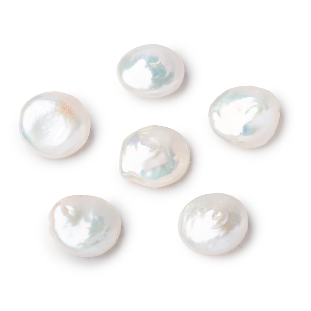 14.5-15mm Creamy White Coin Freshwater Pearl Focal 1 piece (ONLINE ORDER ONLY)